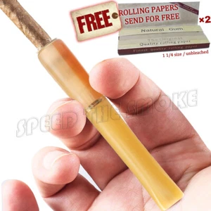 Filtro de cigarrillo reutilizable recto cuerno de buey papeles rodantes puntas de filtro - Imagen 1 de 5