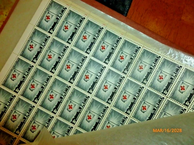  1239  International Red Cross Centennial  MNH 5 c Sheet of 50   FV $2.50   1963 - Image 1 of 2