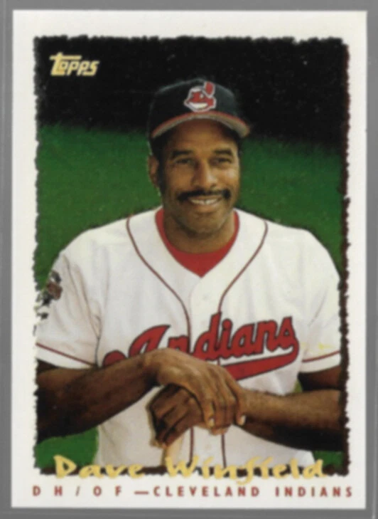 DAVE WINFIELD 1995 Topps Special Effect Cyberstats Insert #038.  INDIANS - Image 1 of 1