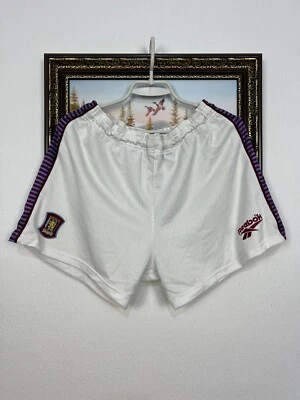Pantalones Cortos de Fútbol Vintage Años 90 Reebok Aston Villa Fútbol Atlético Blanco Para Hombre Talla M Foto 1 de 4
