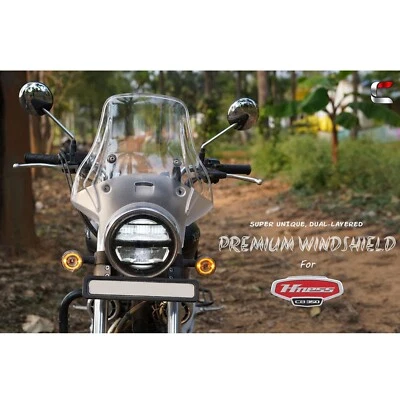 Fit For Honda HNESS CB 350 "Wandered Windshield Clear" Foto 1 de 2