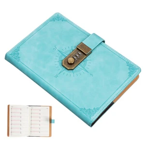  Password Notebook Diary with Lock for Women Agenda Planner Child - Picture 1 of 12