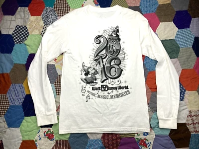 Disney T-Shirt Mens Small White Walt Disney World Long Sleeve Magic Memory - Image 1 of 4