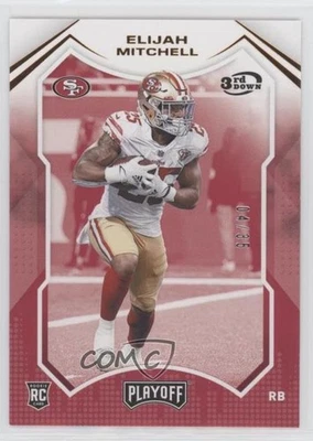 2021 Panini Playoff Rookies 3rd Down /35 Elijah Mitchell #292 Rookie RC - Image 1 of 2