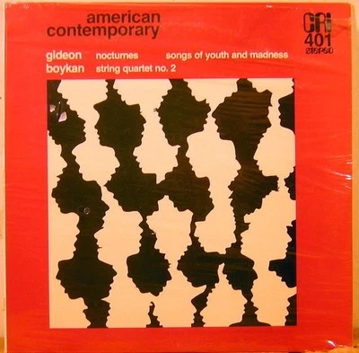 Miriam Gideon / Martin Boykan, Nocturnes / Songs Of Youth And Madness / String Q - Image 1 of 4