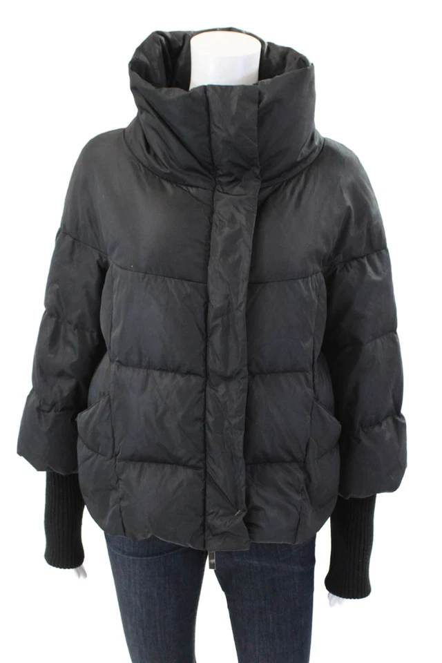 Abrigo Max & Co acolchado manga larga con cremallera negro talla 6 para mujer Foto 1 de 4