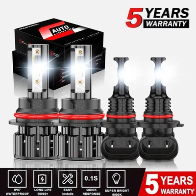 Kit de luces antiniebla LED para Mercury Mountaineer 2002-2006 4 piezas 9007 + 9145 Foto 1 de 4