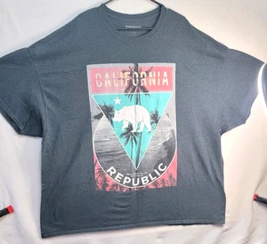 Camiseta California Republic Gráfica Ropa Dura Gris 5XL - Imagen 1 de 6