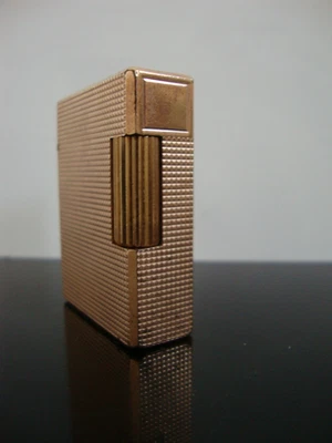 DE COLECCIÓN S.T. Encendedor de gas DUPONT de PARIS dorado 20 micras raro coleccionable Francia - Imagen 1 de 4