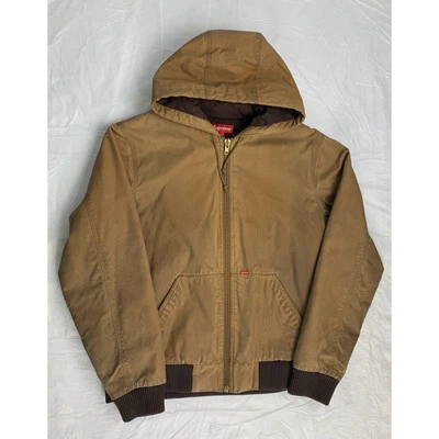 Supreme FW09 British Millerain Waxed Cotton Quilted Jacket Mens Large 2009 - Image 1 of 4