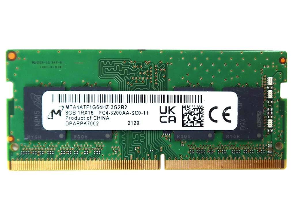 Micron Ram 4gb 4gb 1rx16 Pc4 Micron 8GB KIT(2 X 4GB) DDR4 3200MHz