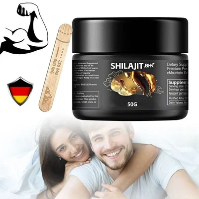 MARKENLOS Shilajit Himalaya Harz 50g Fulvinsäure Immunsystem Energie Fitness Minerale