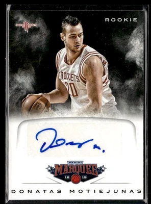 2012-13 Panini Marquee Donatas Motiejunas Rookie Signatures HSC - Image 1 of 2