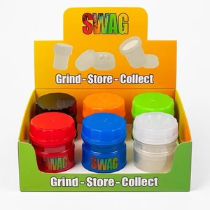 3-in-1 – Grind, Store, Collect – 6-Color Display Box - Picture 1 of 5
