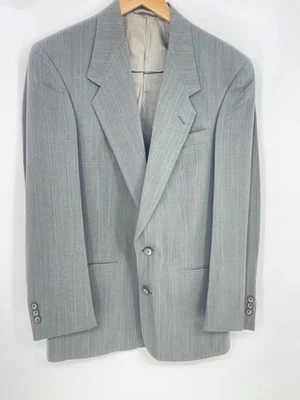 Blazer Henry Grethel Hombre Mezcla Lana Gris 38R Bolso 2 Foto 1 de 4