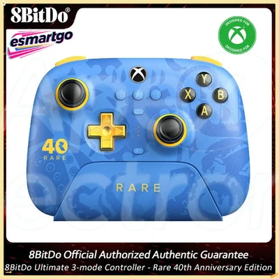 8BitDo 40th RARE Ultimate-3-Mode Controller - Xbox/Apple/PC, Hall Joysticks - Bild 1 von 4