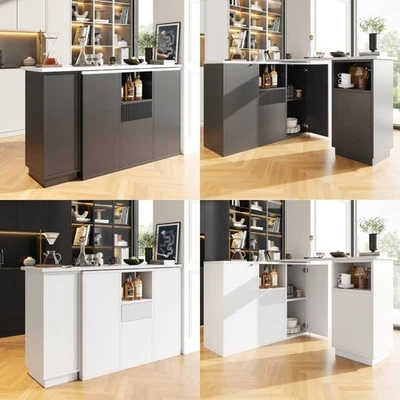 360° Swivelling Bar Table Modern and Sleek Design for Kitchen Living Room - Image 1 of 4