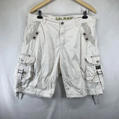 Pantalones Cortos Carga Ligeros Galaxy By Harvic Para Hombres 37x10 Lote de Bolsillos Retro Años 90 Foto 1 de 4
