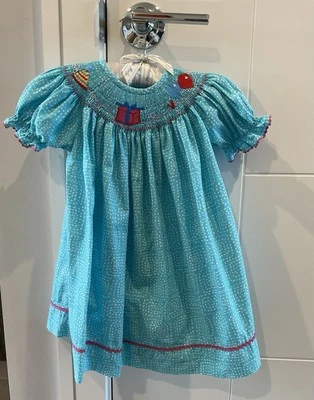 Vestido Primer Cumpleaños Silly Goose Estampado a Mano Talla 12 Meses Foto 1 de 4