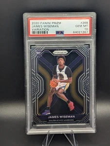 2020-21 Prizm James Wiseman Variation SP RC #268 PSA 10 GEM MINT - Pop 21 RARE - Picture 1 of 2