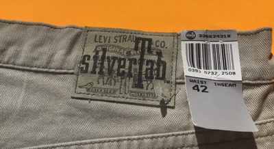 PANTALONES CORTOS VAQUEROS VINTAGE AÑOS 90 LEVI'S SILVERTAB HOLGADOS NUEVOS CON ETIQUETAS Foto 1 de 4