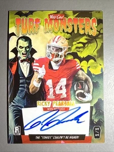 TRUE 1/1 2024 RICKY PEARSALL ROOKIE AUTO RC 49ERS TURF MONSTERS #36 - Picture 1 of 6