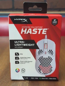 HyperX Pulsefire Haste Wired Gaming Mouse - White/Pink Ultra Lightweight RGB - Picture 1 of 3