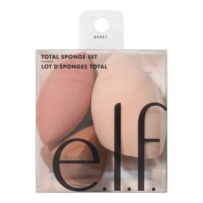 e.l.f. Juego de esponjas totales esponjas de maquillaje multiusos veganas sin crueldad Foto 1 de 4