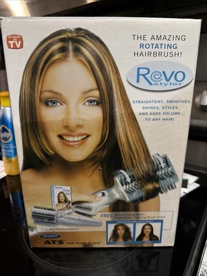 REVO Styler Rotating Hairbrush Straightener ANTI Tangle - Image 1 of 4