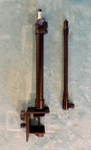 Desk Mount Monopod Light Stand — Telescopic w/ Flexible Gooseneck Attachment Rod - Picture 1 of 7