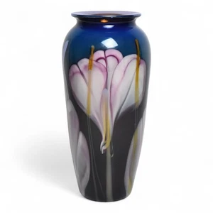 Richard Satava Art Glass Vase California Studio Handblown - Picture 1 of 7