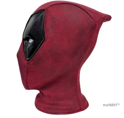 Deadpool Cosplay Prop Red Mask Toy Halloween Come With Eyes Cannot Be Removed - Image 1 of 4