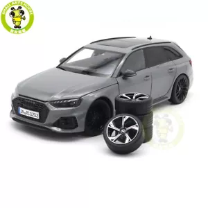 1/18 Audi Sport RS4 RS 4 Avant 2022 B9 kiloworks gris modelo diecast coche regalos - Imagen 1 de 15