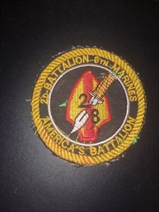 2ND BATTALION 8TH MARINES America's Battalion Patch Marine Corps Vietnam Era ? - Picture 1 of 2