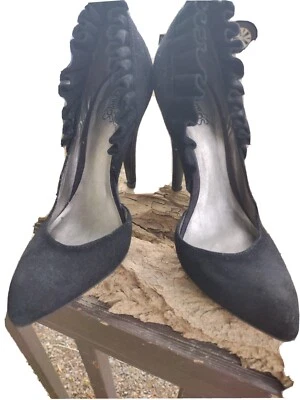 Tacones de aguja CARLOS BY CARLOS SANTANA TALLA 8M cuero negro veneciano 4,5" Foto 1 de 4