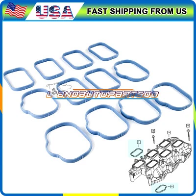 Intake Manifold Upper & Lower Gasket Set Fits Chrysler Dodge Jeep 3.2L 3.6L DOHC - Image 1 of 4