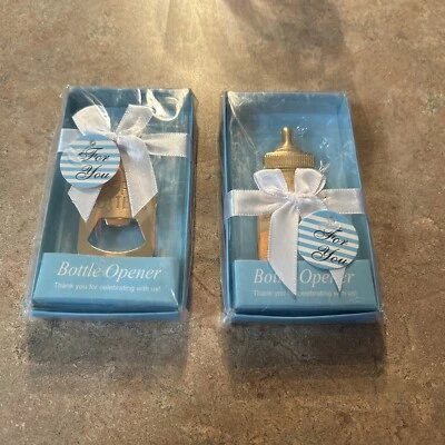 Nuevo Lote De 2 Biberones Poppin’ Bebé Niño Abridores De Biberones Ducha Regalo Alcohol Cerveza Foto 1 de 4