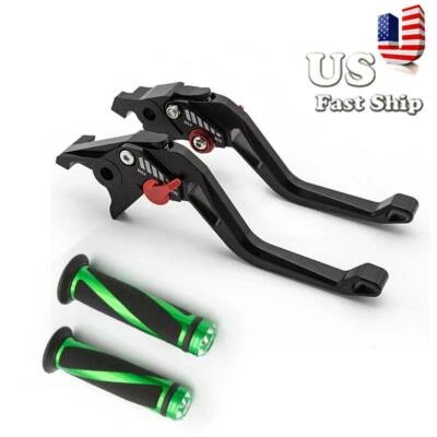 Empuñaduras de palanca de embrague de freno cortas rombo 3D aptas para Yamaha FZ-09/MT-09/SR 2014 15-2019 Foto 1 de 4