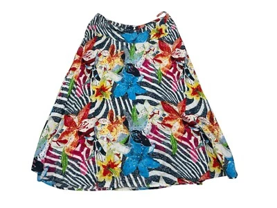 Open End A-Line Skirt Size 4XL 24 Womens Vintage Multicolour & Sequinned EU52 - Image 1 of 4