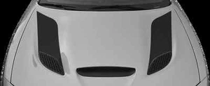 Hood Vent / Nostril Flares Vinyl Graphics Decals Dodge Charger Hellcat 2015 Up - Imagen 1 de 1