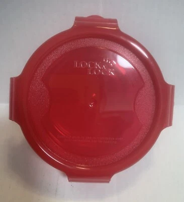 Lock & Lock 10 Oz. Round Red Container New - Image 1 of 4