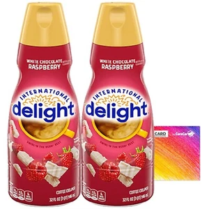 International Delight white chocolate &  Raspberry Coffee Creamer 32 oz 2 Pack - Picture 1 of 3
