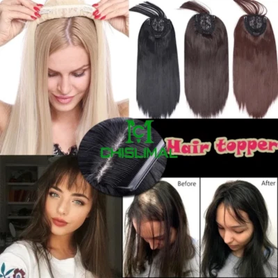 Extensiones de cabello sintético con clip con flequillo cierre de cabello postizos para el cabello Foto 1 de 4