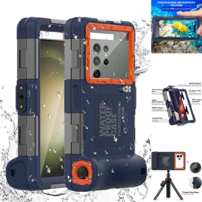 Waterproof Diving Case Cover For iPhone 15 14 13 12 Pro Max Samsung S23 S22 S24+ - image 1 of 4