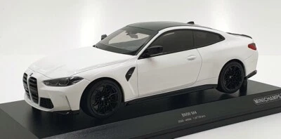Minichamps 1/18 Scale Diecast 155 020122 - 2020 BMW M4 - White - Image 1 of 4