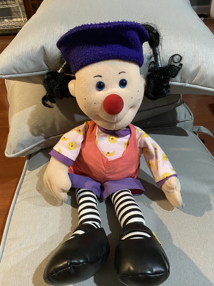 Muñeca payaso de peluche vintage 1995 Commonwealth grande cómodo sofá LOONETTE 20" Foto 1 de 4