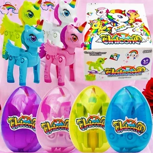 Easter Unicorn Eggs Toys for 3 4 5 6 7 8 9 Year Old Girls Birthday Gifts Kids - Picture 1 of 12