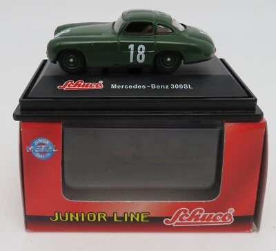 Rara IN Metallo Schuco Mercedes-Benz 300 Sl Rally #18 Verde Scuro 1/72 Box # - Immagine 1 di 4