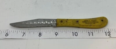 Colonial Prov. USA Fixed Blade Knife Stainless John Forry Hanover PA Furs Hides - Image 1 of 4