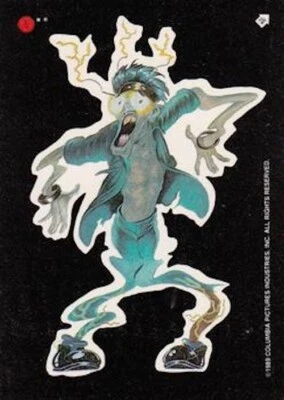 GHOSTBUSTERS 2 II STICKERS TRADING CARDS 1989 TOPPS USA STICKER CARD # 5 CLEAN - Image 1 of 2